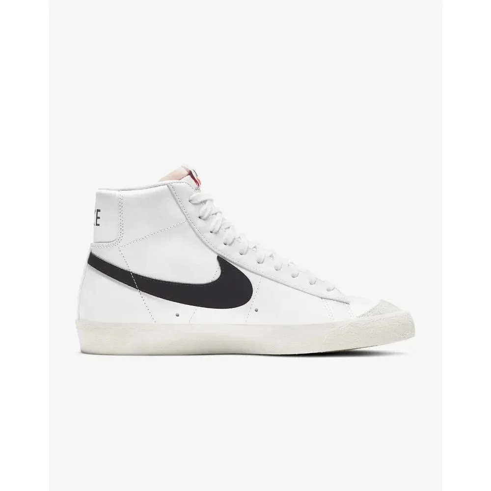 Nike Blazer Mid '77 Vintage BQ6806-100 Mens White Black Leather Skate Shoes C983 - Picture 2 of 10